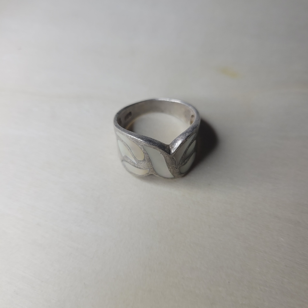 Shell sterling silver ring - Picture 4 of 5